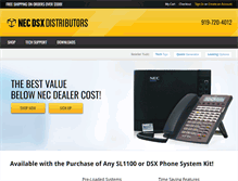 Tablet Screenshot of necdsxdistributors.com